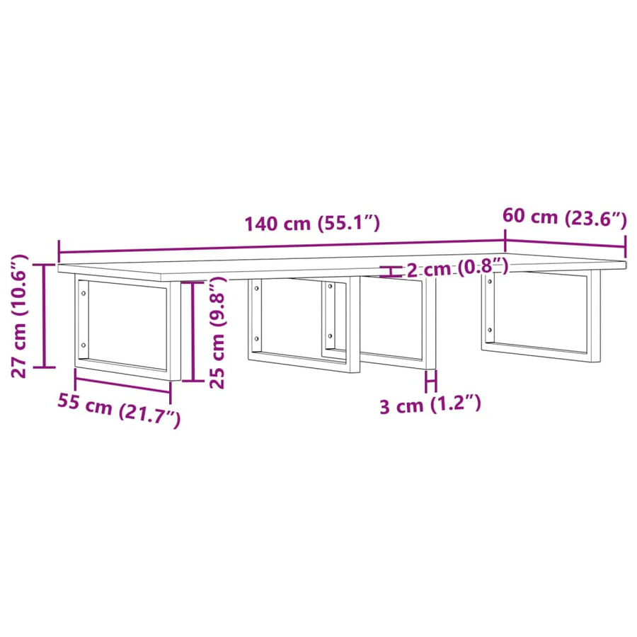 Badkamer Wandschap Staal En Massief Acaciahout