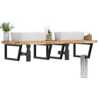 Bathroom Wall Shelf Steel And Solid Acacia Wood 1
