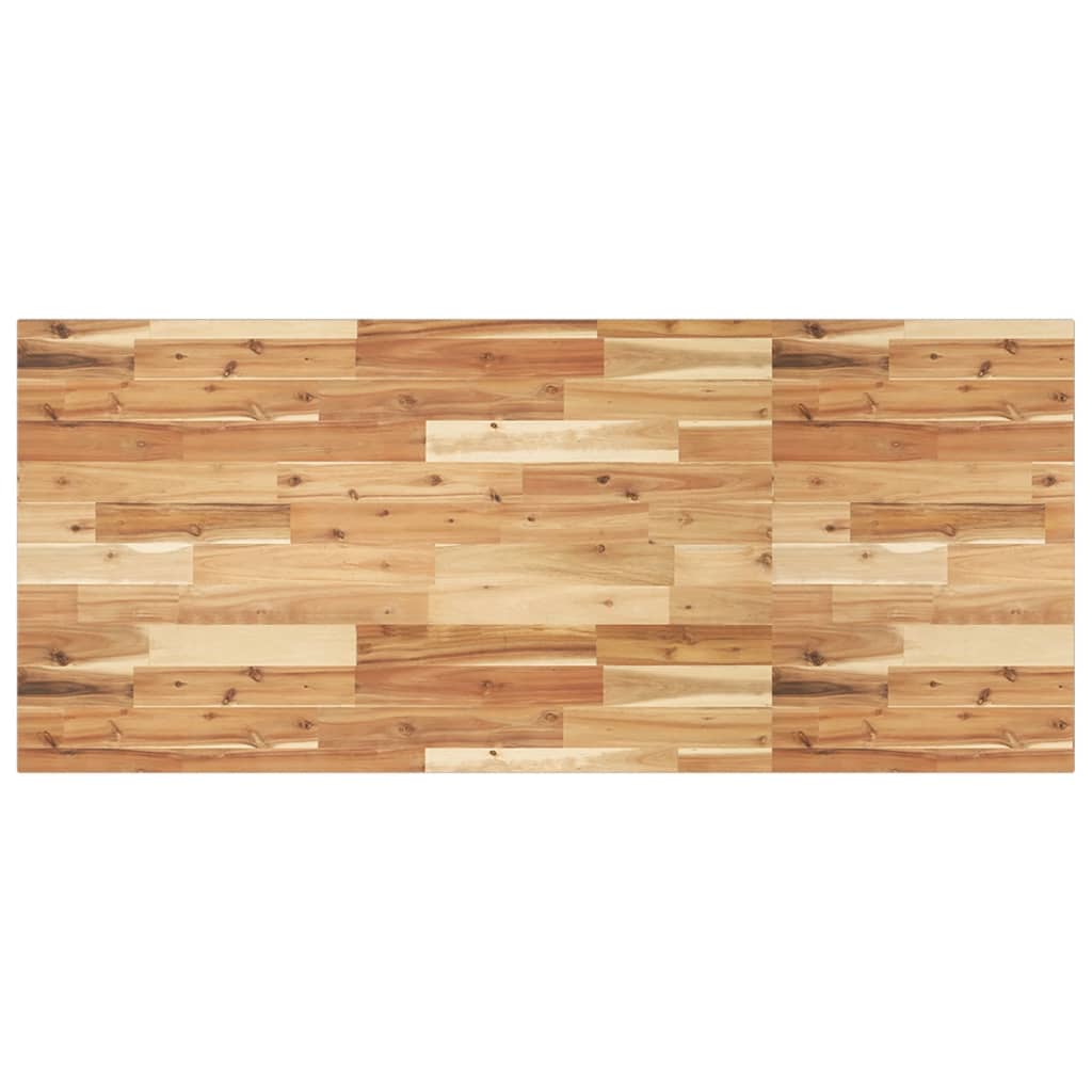 Badkamer Wandschap Staal En Massief Acaciahout 1 140 x 60 x 2 cm Donkerbruin en zwart