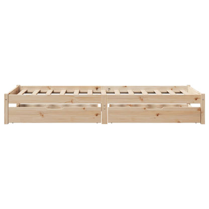 Bedframe zonder matras massief grenenhout 90x190 cm