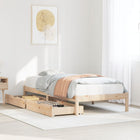 Solid Pine Wood Bed Frame without Mattress 90x190 cm