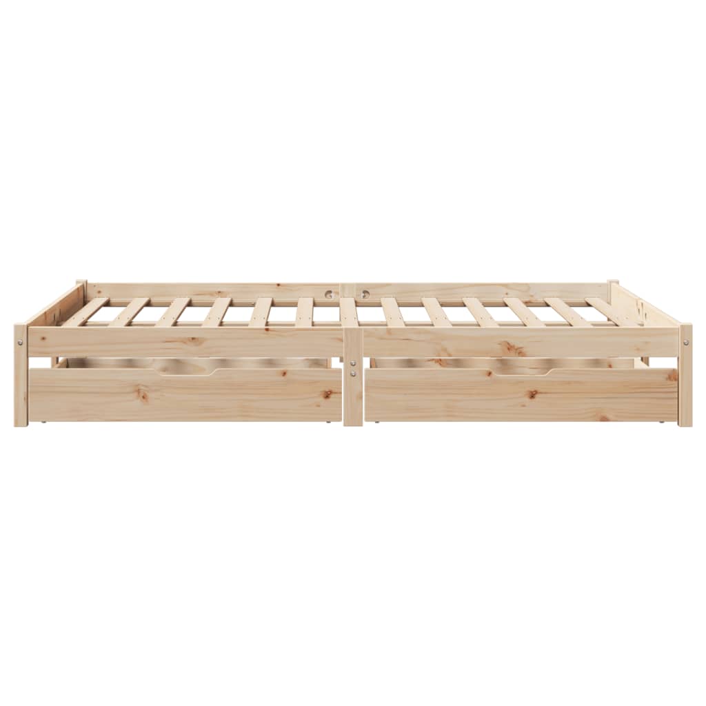 Bedframe zonder matras massief grenenhout 120x190 cm