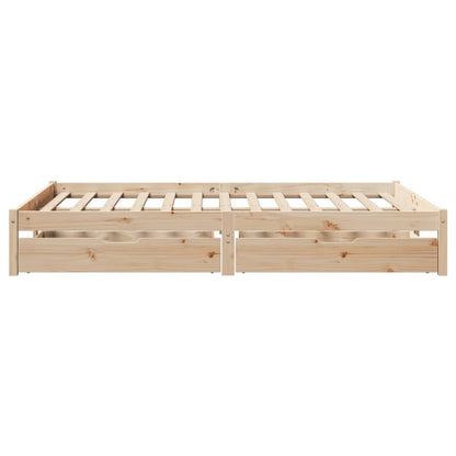 Bedframe zonder matras massief grenenhout 120x190 cm