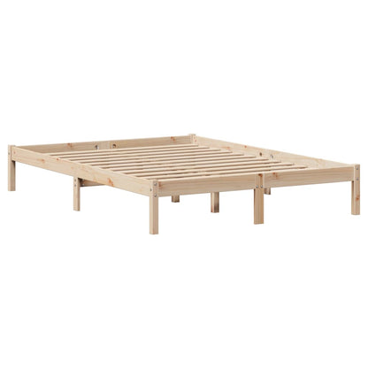 Bedframe zonder matras massief grenenhout 140x190 cm