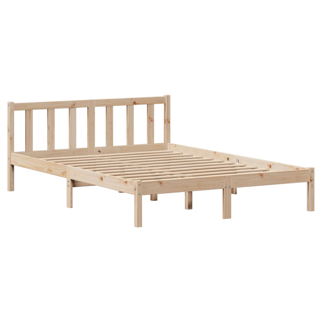 Bedframe zonder matras massief grenenhout 140x190 cm