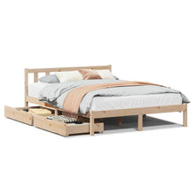 Bedframe zonder matras massief grenenhout 120x200 cm