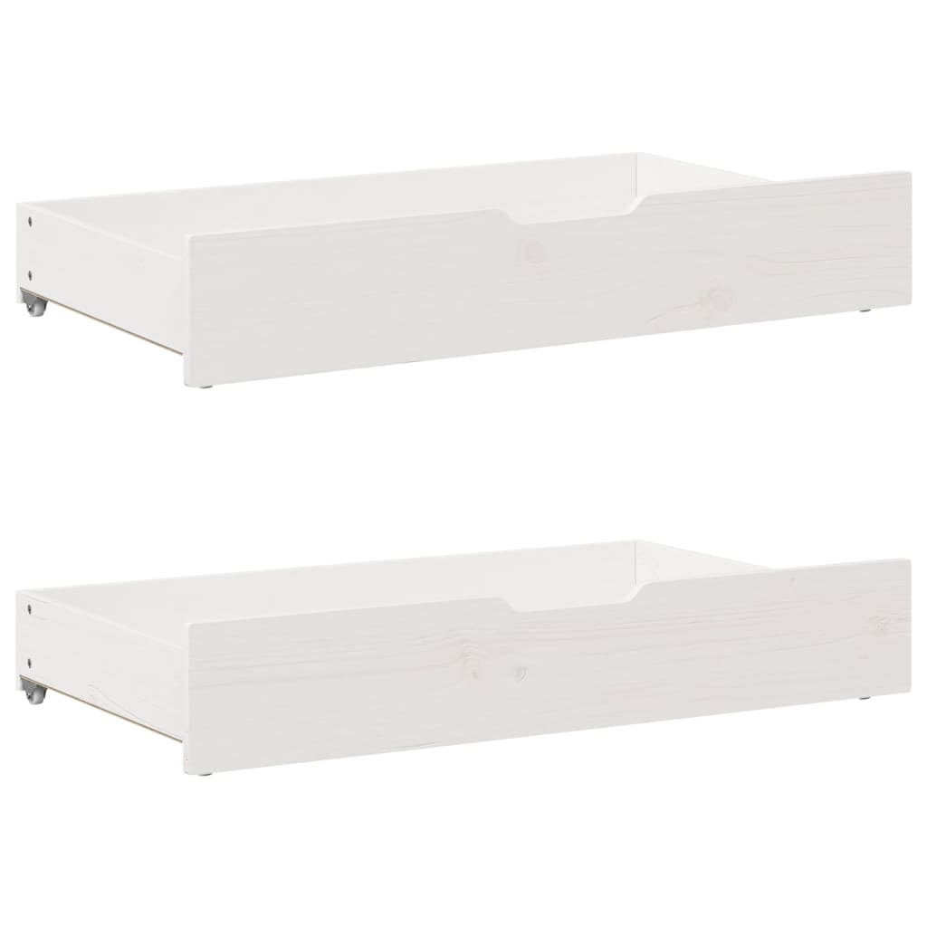 Bedframe zonder matras massief grenenhout wit 120x190 cm