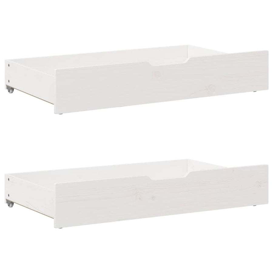Bedframe zonder matras massief grenenhout wit 180x200 cm