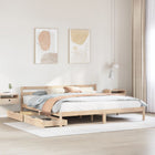 Solid Pine Wood Bed Frame without Mattress 180x200 cm