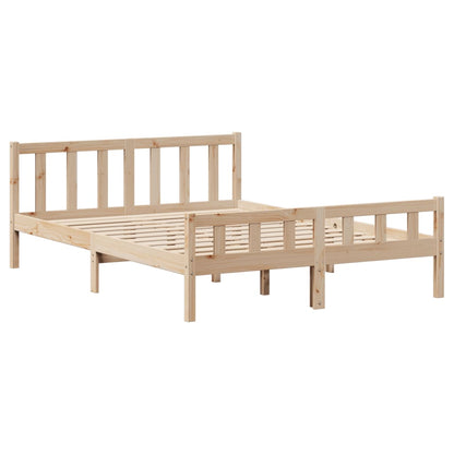 Bedframe zonder matras massief grenenhout 120x190 cm