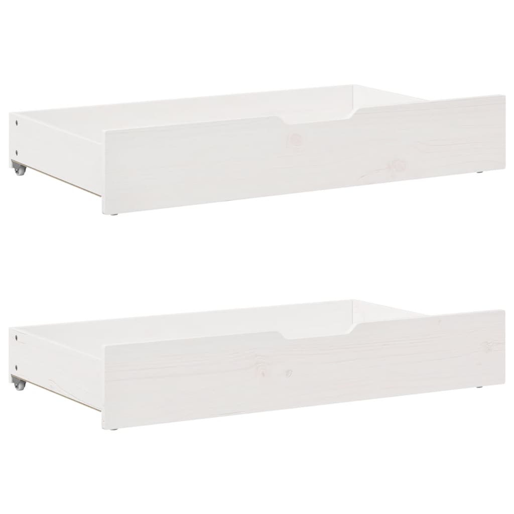Bedframe zonder matras massief grenenhout wit 200x200 cm