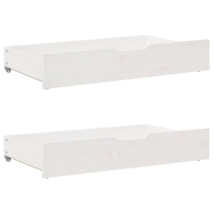 Bedframe zonder matras massief grenenhout wit 200x200 cm