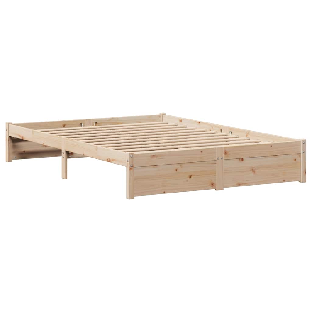 Bedframe zonder matras massief grenenhout 140x190 cm