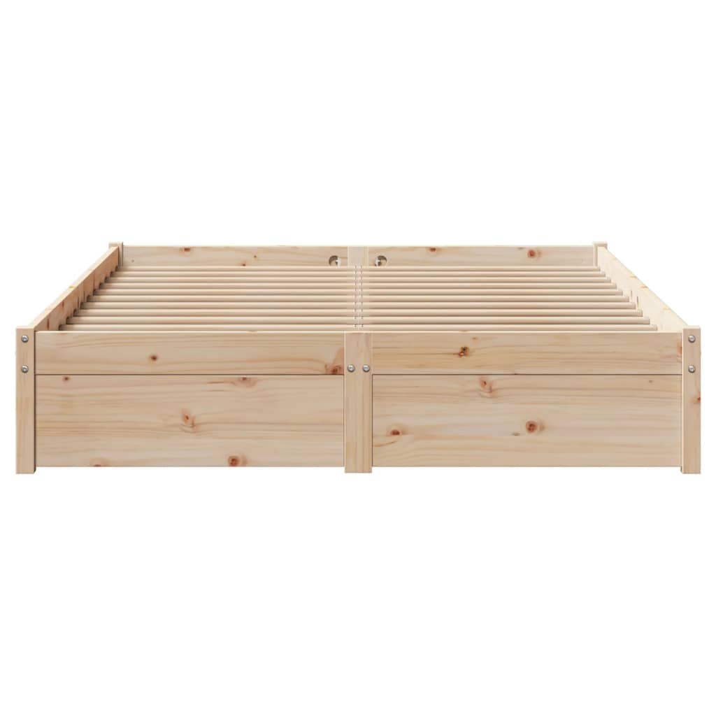 Bedframe zonder matras massief grenenhout 150x200 cm