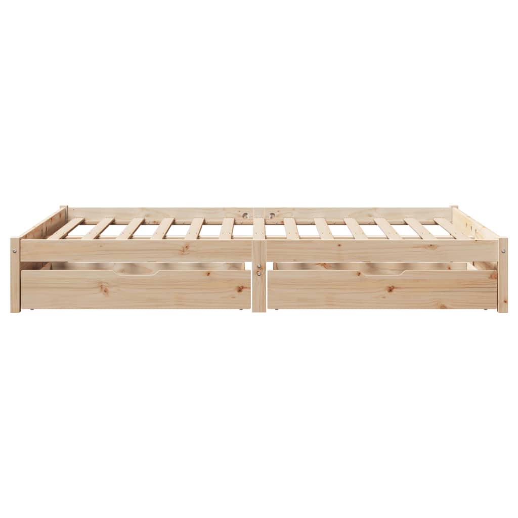 Bedframe zonder matras massief grenenhout 160x200 cm