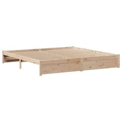 Bedframe zonder matras massief grenenhout 180x200 cm