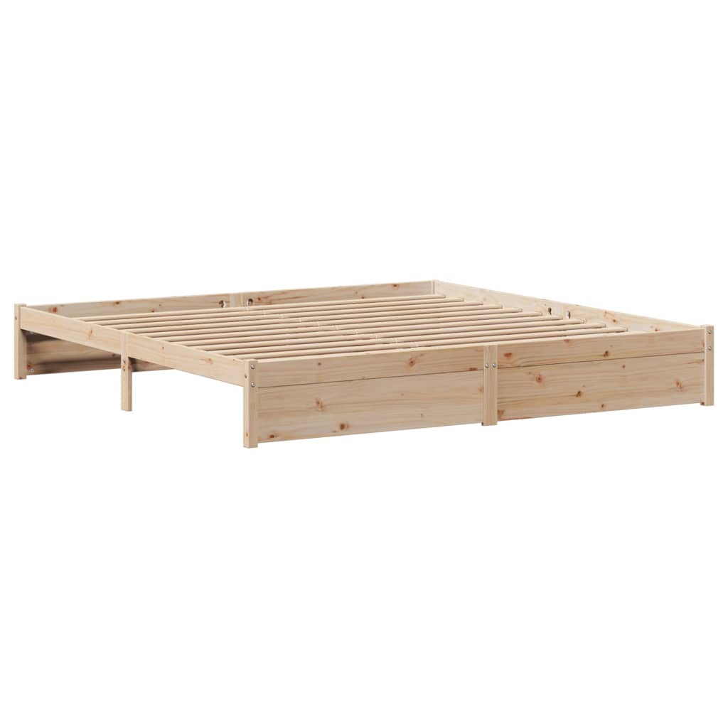 Bedframe zonder matras massief grenenhout 180x200 cm