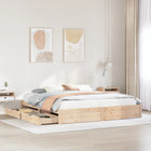 Solid Pine Wood Bed Frame without Mattress 180x200 cm