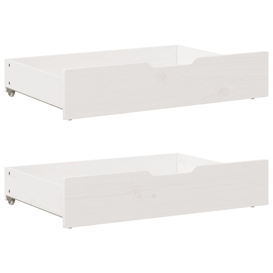 Bedframe zonder matras massief grenenhout wit 135x190 cm