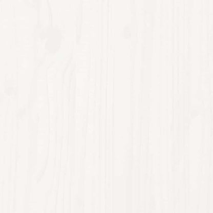 Bedframe zonder matras massief grenenhout wit 140x200 cm