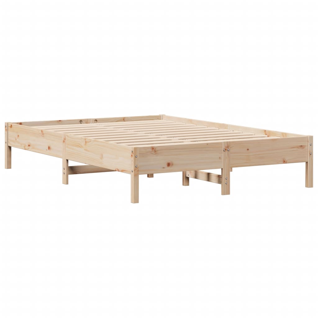 Bedframe zonder matras massief grenenhout 140x190 cm