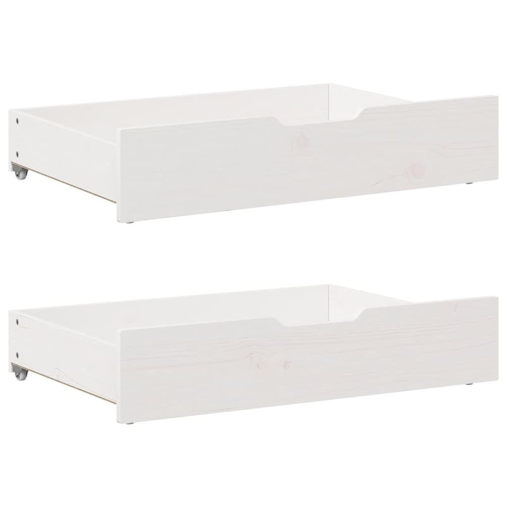 Bedframe zonder matras massief grenenhout wit 120x190 cm