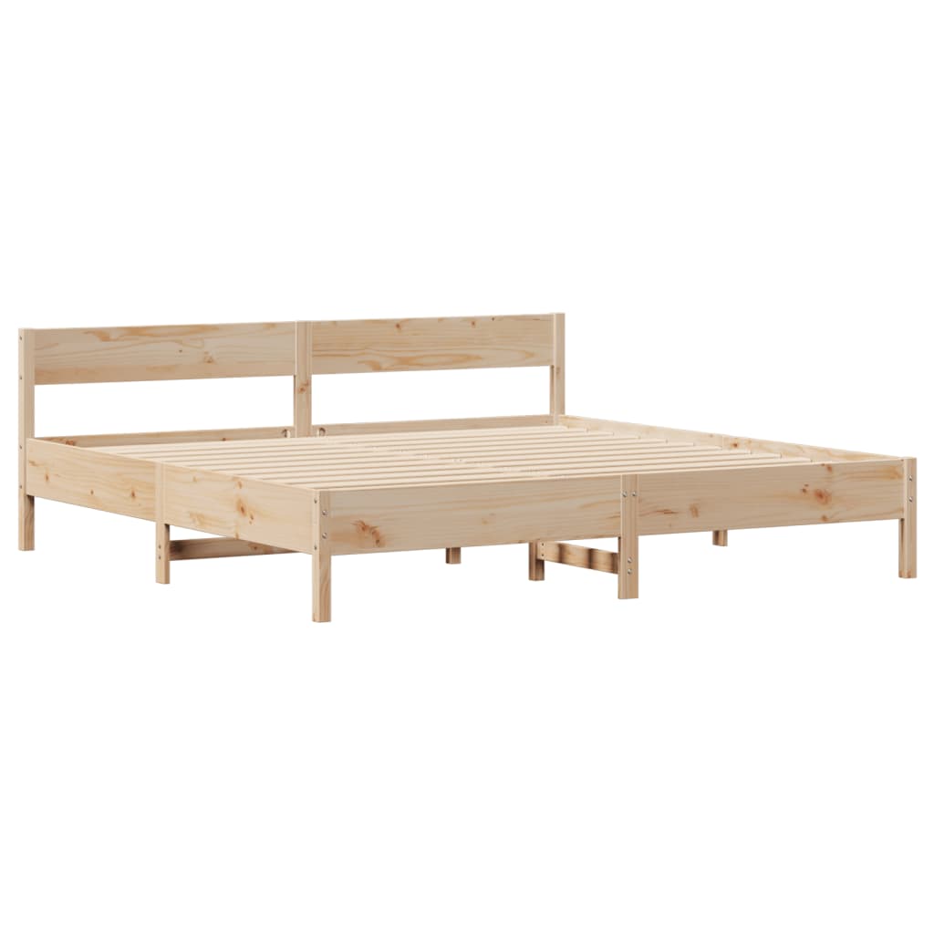 Bedframe zonder matras massief grenenhout 180x200 cm