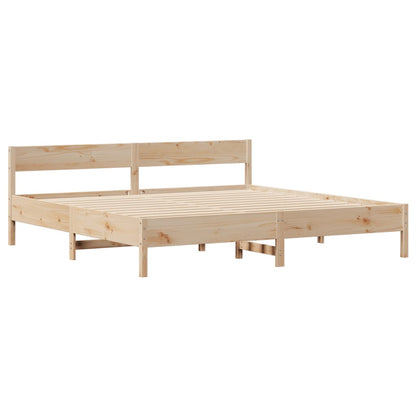 Bedframe zonder matras massief grenenhout 180x200 cm