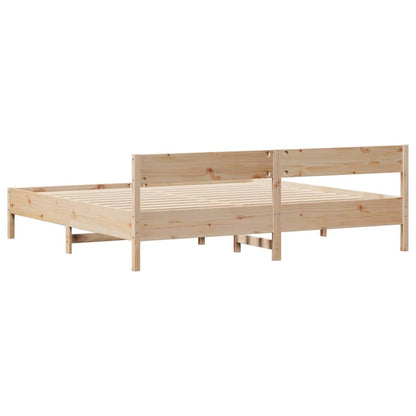 Bedframe zonder matras massief grenenhout 180x200 cm