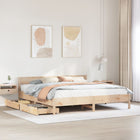 Solid Pine Wood Bed Frame without Mattress 180x200 cm