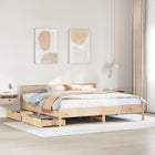 Bedframe zonder matras massief grenenhout 160x200 cm