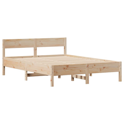 Bedframe zonder matras massief grenenhout 140x190 cm