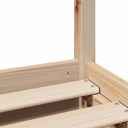 Bedframe zonder matras massief grenenhout 135x190 cm