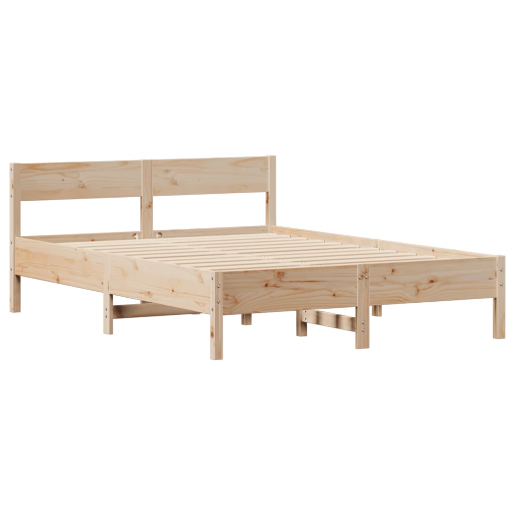 Bedframe zonder matras massief grenenhout 120x190 cm