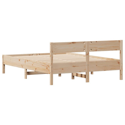 Bedframe zonder matras massief grenenhout 120x190 cm