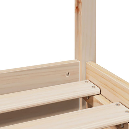 Bedframe zonder matras massief grenenhout 75x190 cm