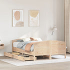 Solid Pine Bed Frame without Mattress 140x190 cm