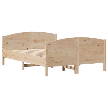 Bedframe zonder matras massief grenenhout 135x190 cm
