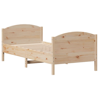 Bedframe zonder matras massief grenenhout 90x190 cm