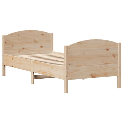 Bedframe zonder matras massief grenenhout 90x190 cm