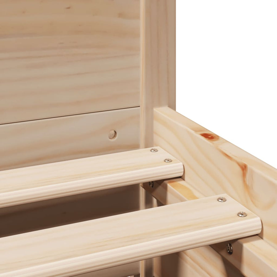 Bedframe zonder matras massief grenenhout 75x190 cm