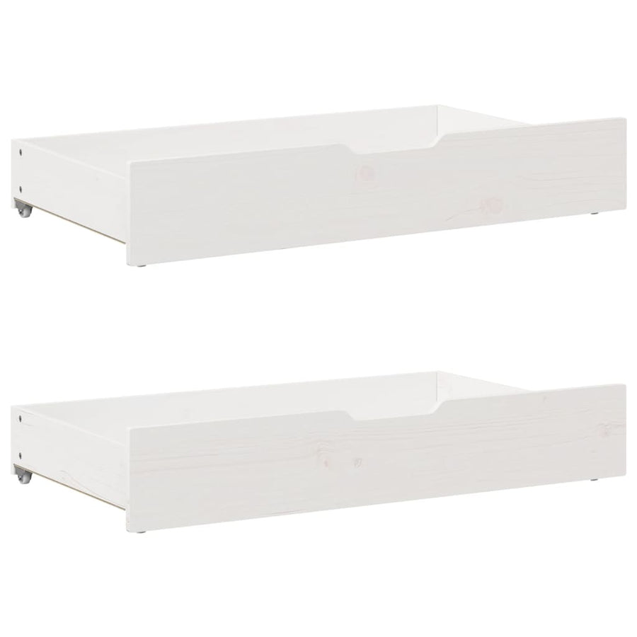 Bedframe zonder matras massief grenenhout wit 120x190 cm