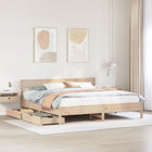 Bed frame without mattress solid pine wood 200x200 cm