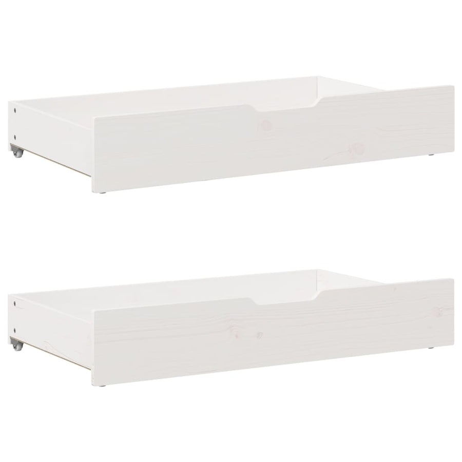 Bedframe zonder matras massief grenenhout wit 160x200 cm