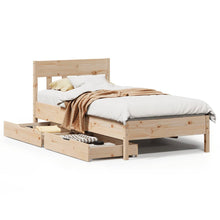 Bedframe zonder matras massief grenenhout 90x190 cm