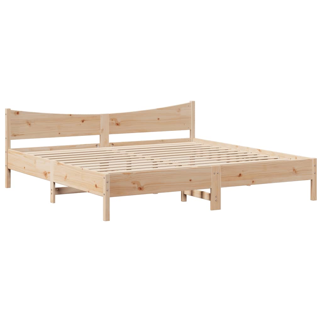 Bedframe met lades massief grenenhout 200x200 cm