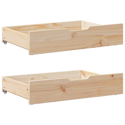 Bedframe met lades massief grenenhout 75x190 cm