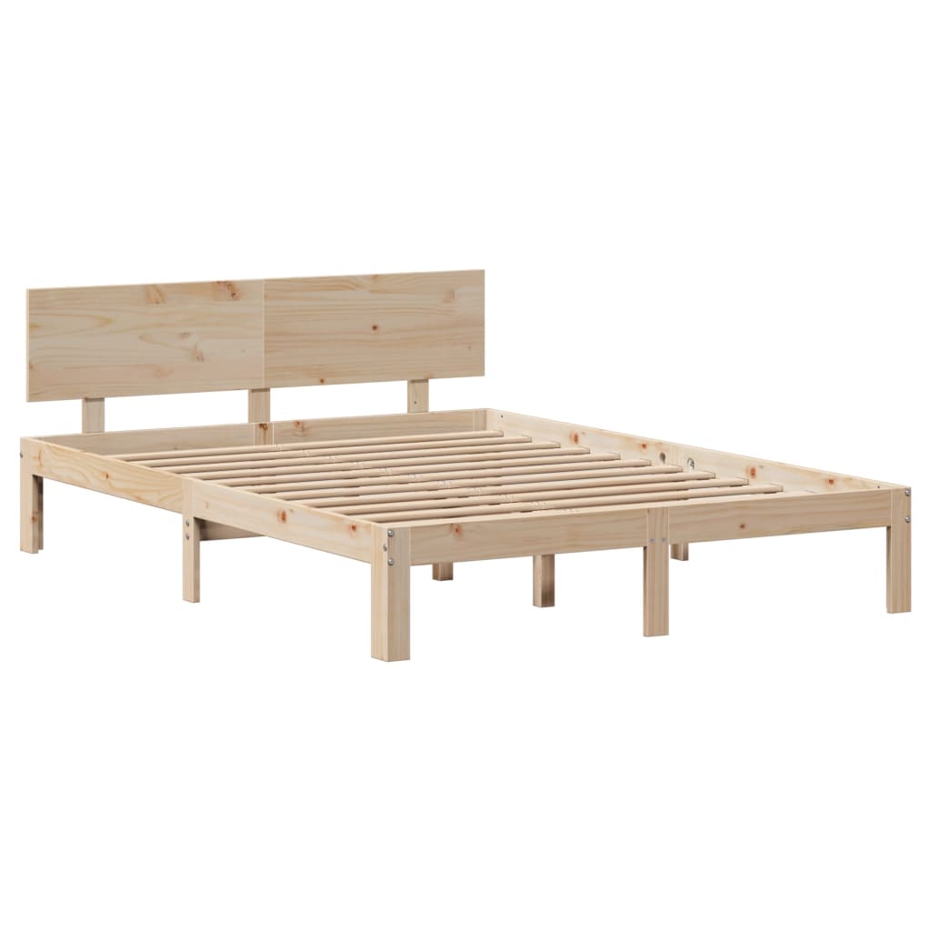 Bedframe met lades massief grenenhout 140x190 cm