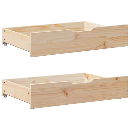 Bedframe met lades massief grenenhout 140x190 cm