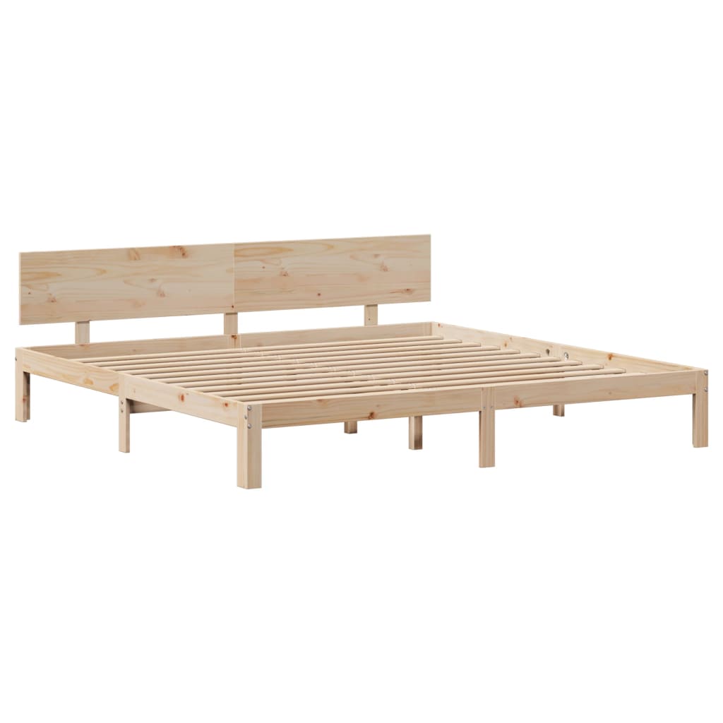 Bedframe met lades massief grenenhout 200x200 cm